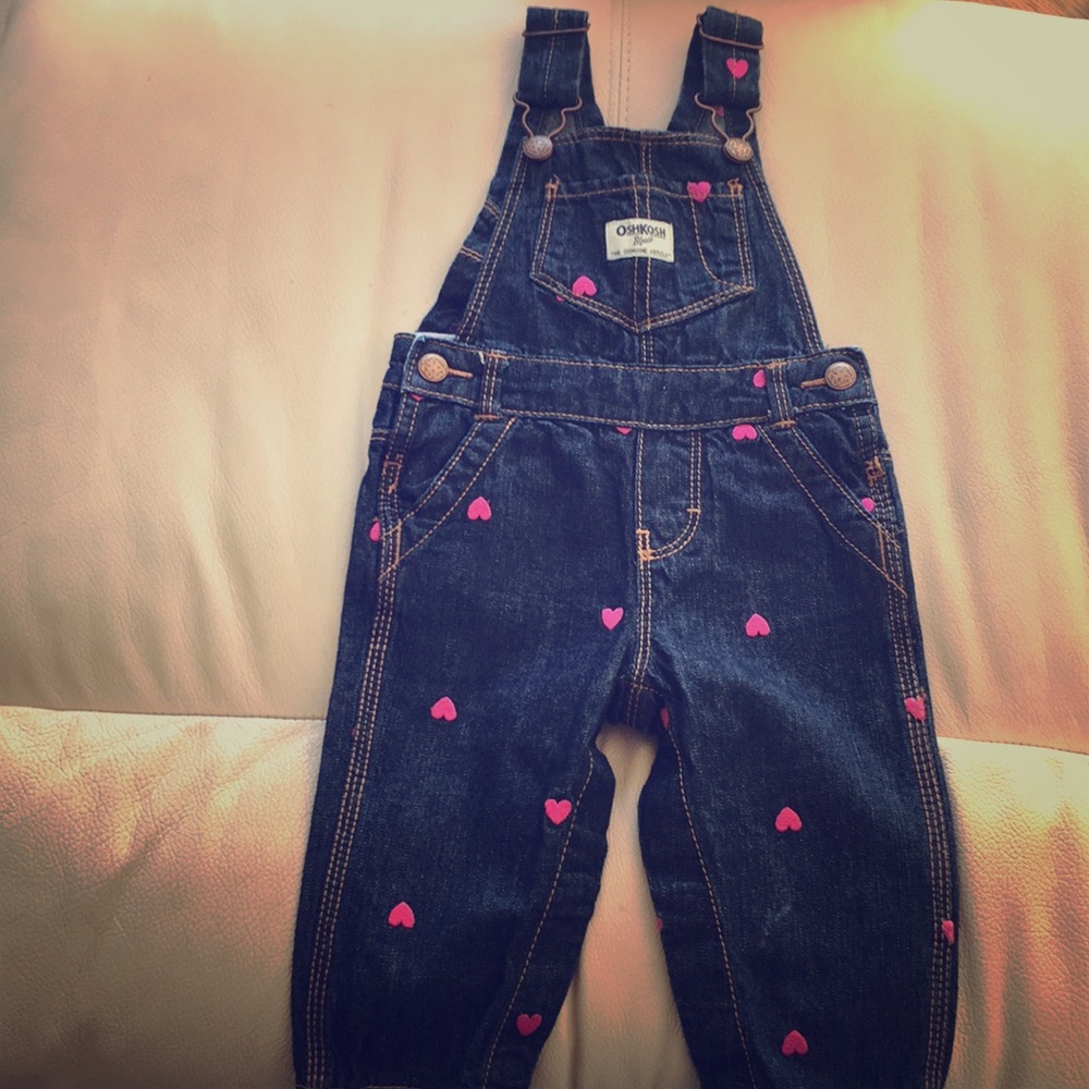Osh Kosh Heart Jeans Overalls